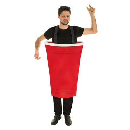 Beer Pong Beker Kostuum Volwassenen One Size