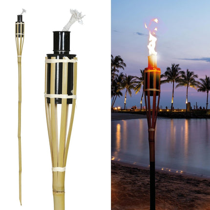 Beige Fakkel 90cm van Fiestas Guirca koop je bij Partywinkel