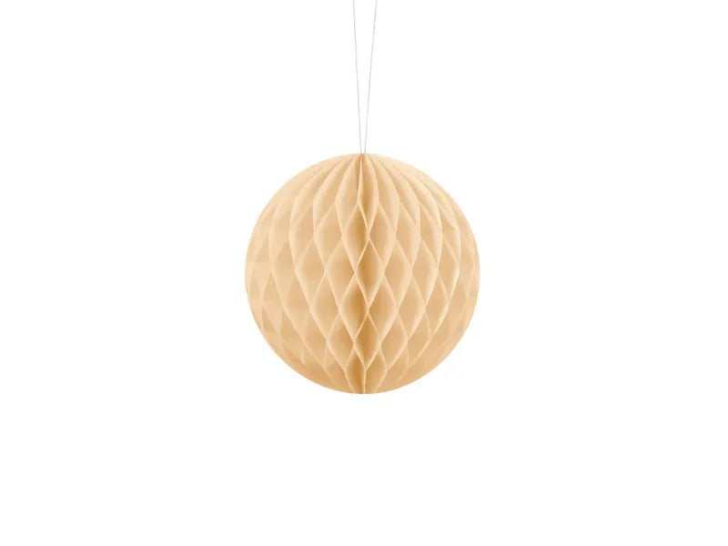 Beige Honeycomb 10cm van Partydeco koop je bij Partywinkel