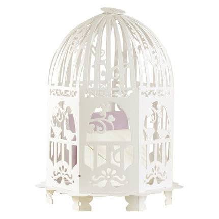 Beige Kaartenhouder Vogelkooi 33cm van Ginger Ray koop je bij Partywinkel