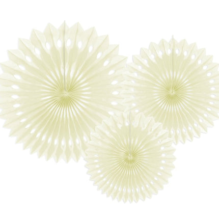 Beige Lint 30cm 3st van Partydeco koop je bij Partywinkel