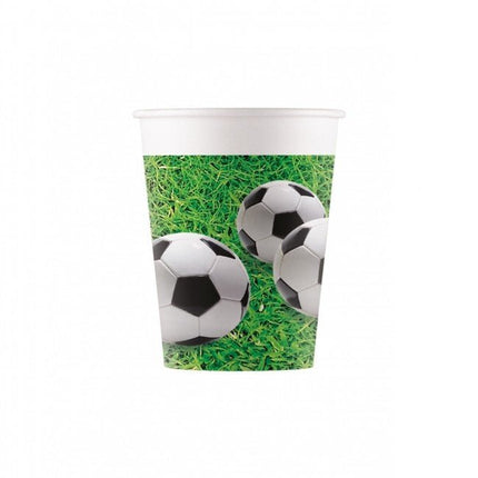 Bekers Voetbal 200ml 8st van Procos koop je bij Partywinkel