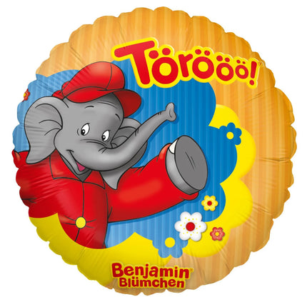 Benjamin Blümchen Helium Ballon Leeg 45cm