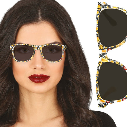 Bier Bril Zwart Oranje van Fiestas Guirca koop je bij Partywinkel