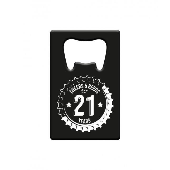 Bieropener 21 Jaar Cheers & Beers van Paper Dreams koop je bij Partywinkel