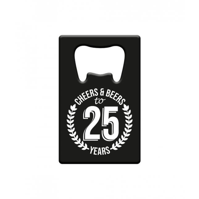 Bieropener 25 Jaar Cheers & Beers van Paper Dreams koop je bij Partywinkel