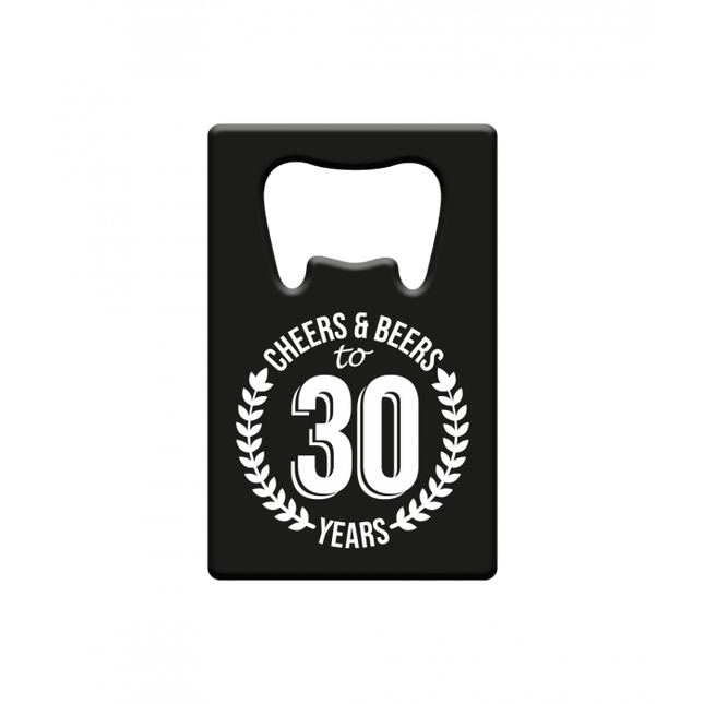 Bieropener 30 Jaar Cheers & Beers van Paper Dreams koop je bij Partywinkel