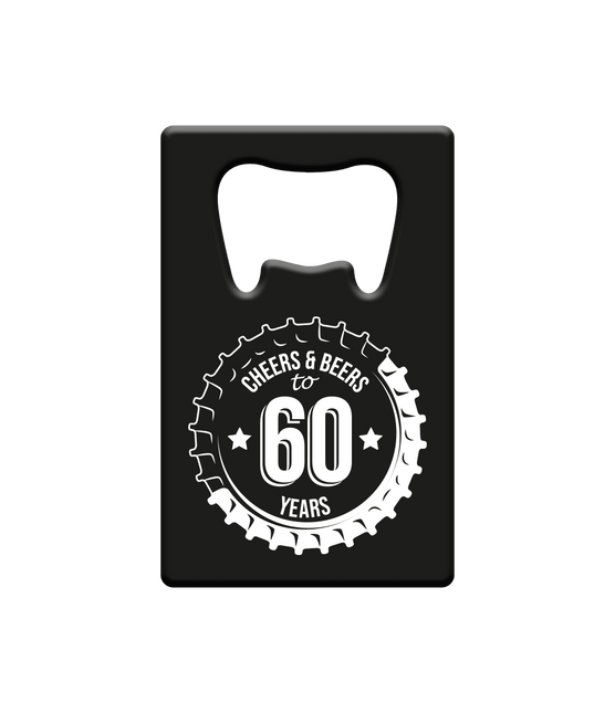 Bieropener 60 Jaar Cheers & Beers van Paper Dreams koop je bij Partywinkel