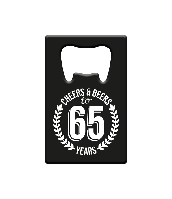 Bieropener 65 Jaar Cheers & Beers van Paper Dreams koop je bij Partywinkel