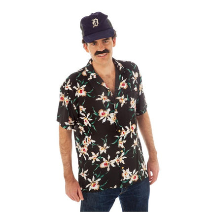 Magnum Overhemd Zwart Met Bloemenprint
