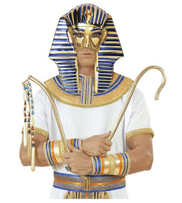 Blauw Gouden Masker Egyptisch van Widmann koop je bij Partywinkel