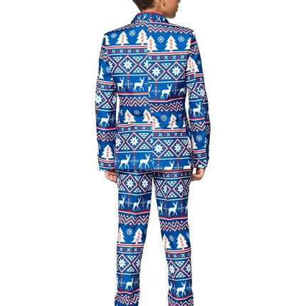 Blauw Pak Kerstmis Kind van Suitmeister koop je bij Partywinkel