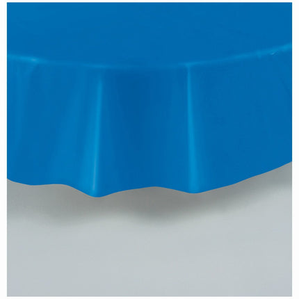 Blauw Tafelkleed Rond 2,13m van Unique koop je bij Partywinkel