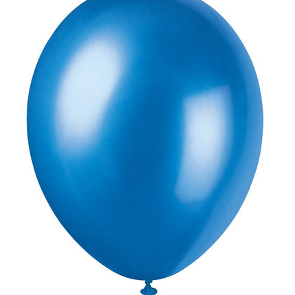 Blauwe Ballonnen Cosmic Glans 30cm 10st van Unique koop je bij Partywinkel