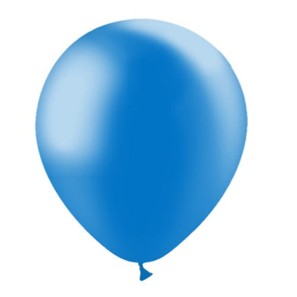 Blauwe Ballonnen Metallic 30cm 50st van Balloonia koop je bij Partywinkel