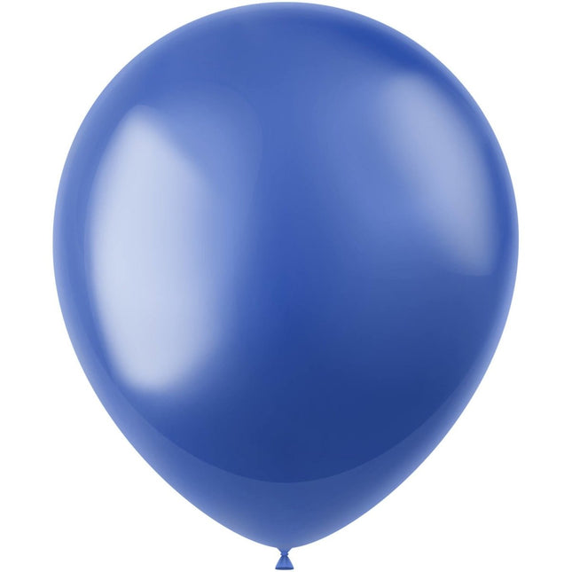Blauwe Ballonnen Metallic Royal Blue 33cm 100st van Folat koop je bij Partywinkel