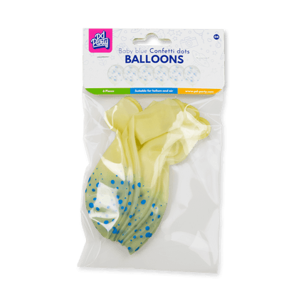 Blauwe Ballonnen Stippen 30cm 6st van Paper Dreams koop je bij Partywinkel