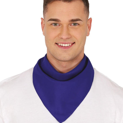 Blauwe Bandana 54cm van Fiestas Guirca koop je bij Partywinkel