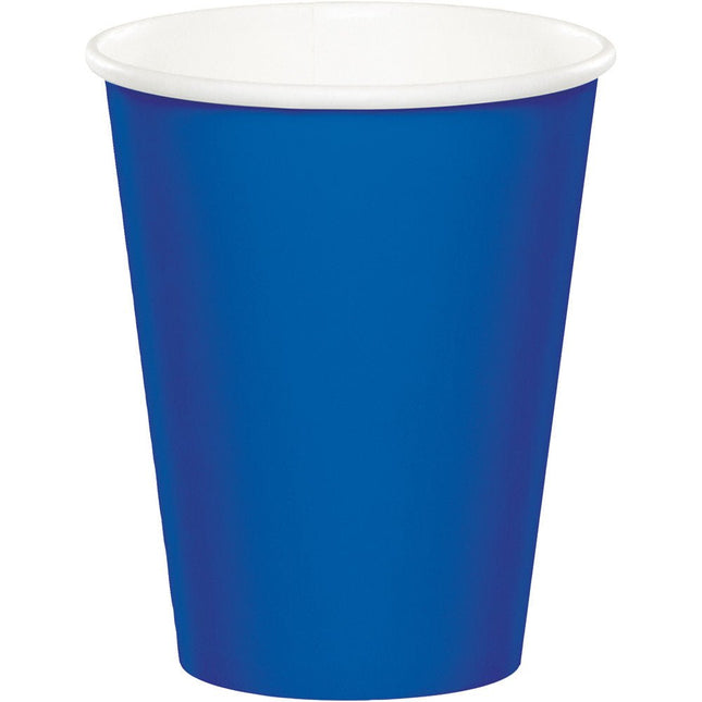 Blauwe Bekers 256ml 8st van Creative Converting koop je bij Partywinkel