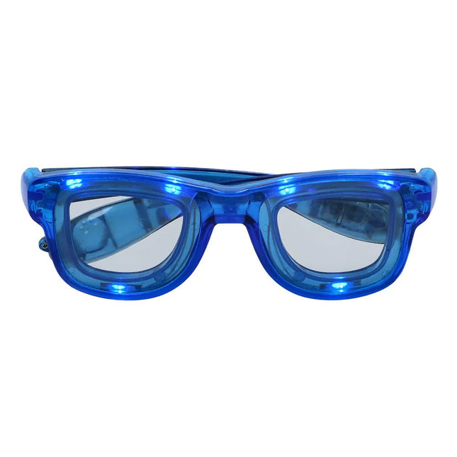Blauwe Bril Met Led van Boland koop je bij Partywinkel
