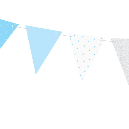 Blauwe Gouden Slingers 1,3m van Partydeco koop je bij Partywinkel