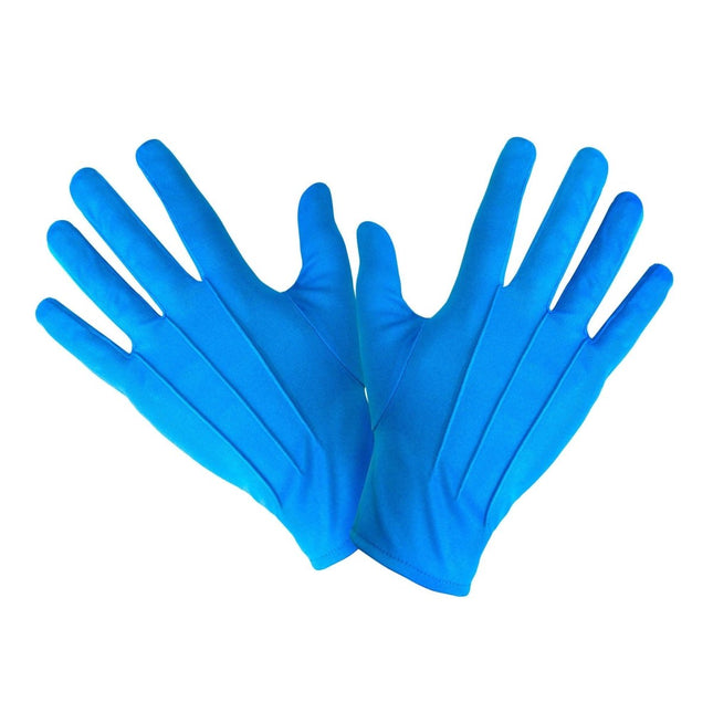 Blauwe Handschoenen van Widmann koop je bij Partywinkel