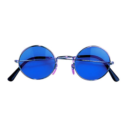 Blauwe Hippie Bril Glas van Widmann koop je bij Partywinkel