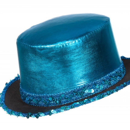 Blauwe Hoed Met Band van Wilbers & Wilbers koop je bij Partywinkel