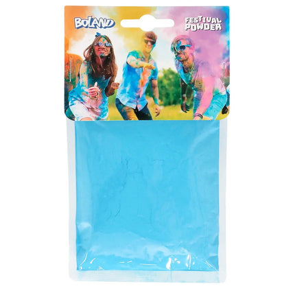 Blauwe Holi Poeder 70gr van Boland koop je bij Partywinkel
