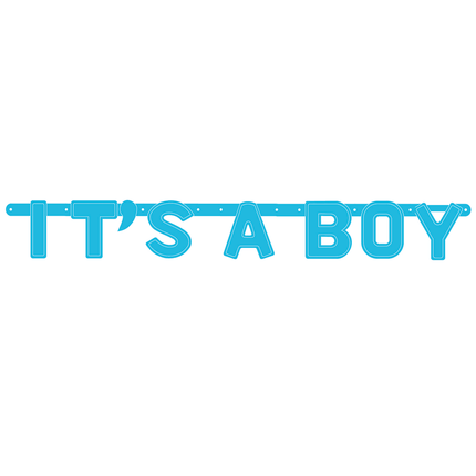 Blauwe Letterslinger It'S A Boy van WeFiesta koop je bij Partywinkel