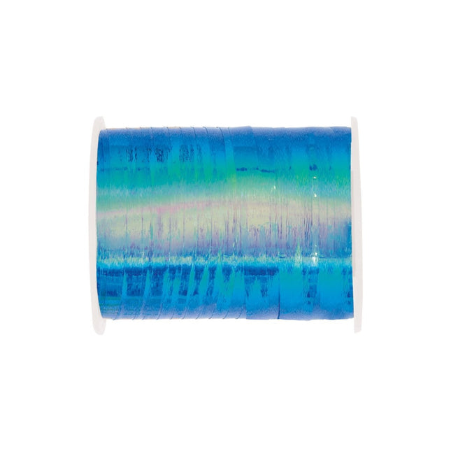 Blauwe Lint Holografisch 45,7m van Unique koop je bij Partywinkel
