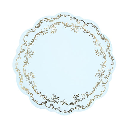 Blauwe Placemats 35cm 6st van Partydeco koop je bij Partywinkel