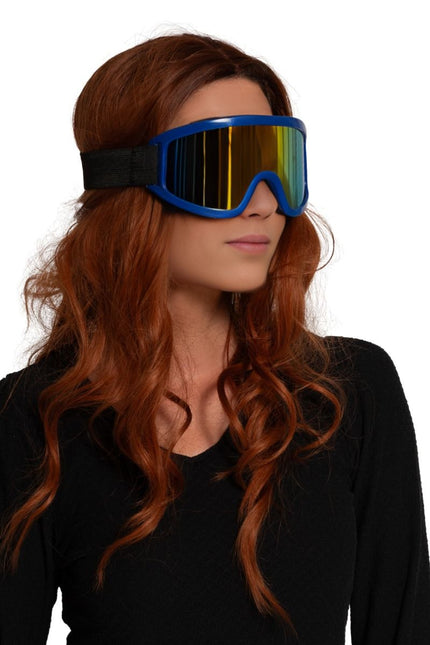 Blauwe Skibril Holografisch van Partychimp koop je bij Partywinkel