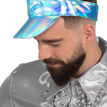 Blauwe Zonneklep Metallic van Wilbers & Wilbers koop je bij Partywinkel