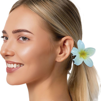 Bloem Haarclip Blauw van Fiestas Guirca koop je bij Partywinkel