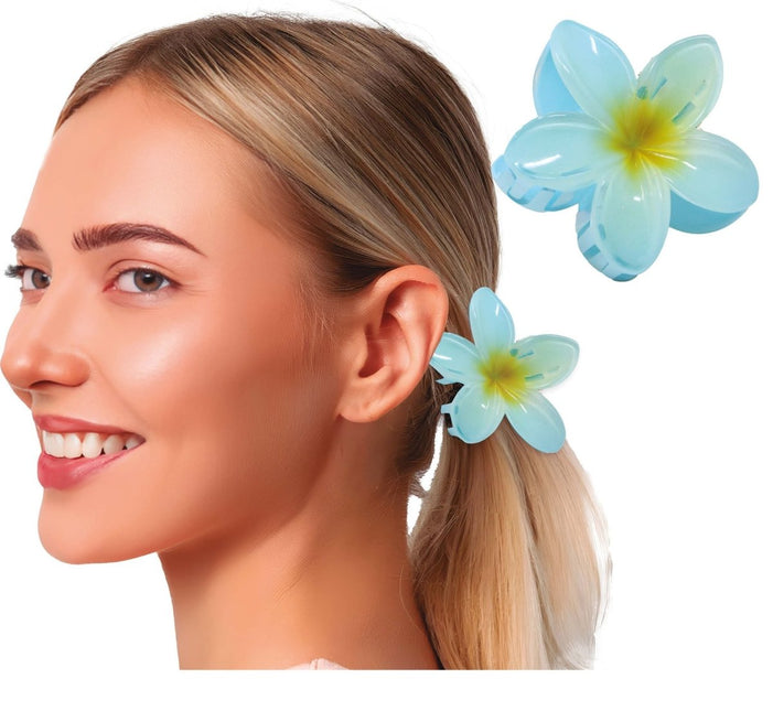 Bloem Haarclip Blauw van Fiestas Guirca koop je bij Partywinkel