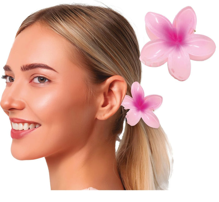 Bloem Haarclip Roze van Fiestas Guirca koop je bij Partywinkel