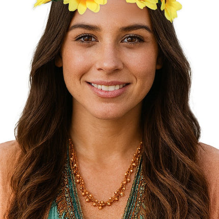 Bloemen Haarband Geel van Fiestas Guirca koop je bij Partywinkel