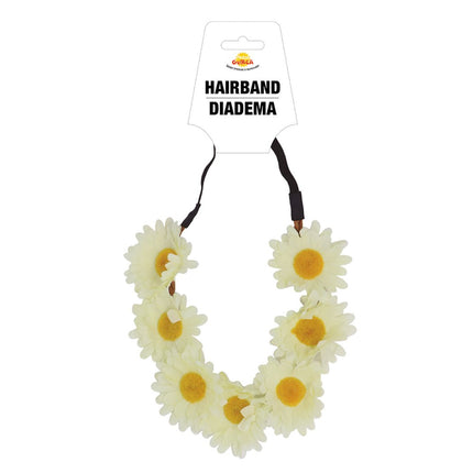 Bloemen Haarband Madeliefje Deluxe van Fiestas Guirca koop je bij Partywinkel