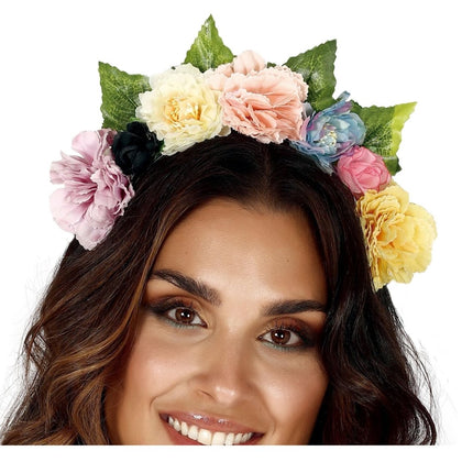 Bloemen Haarband Pastel van Fiestas Guirca koop je bij Partywinkel
