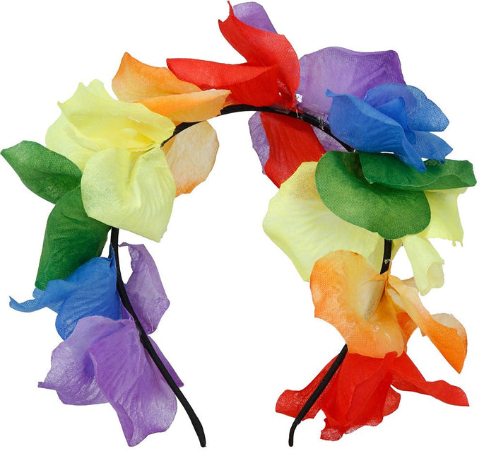 Bloemen Haarband Regenboog van Fiestas Guirca koop je bij Partywinkel