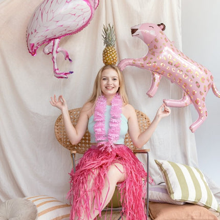 Bloemen Hawaii Krans Lichtroze van Partydeco koop je bij Partywinkel