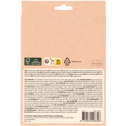 Bloemen Tafeldecoratie Oranje 30cm 3st van Folat koop je bij Partywinkel