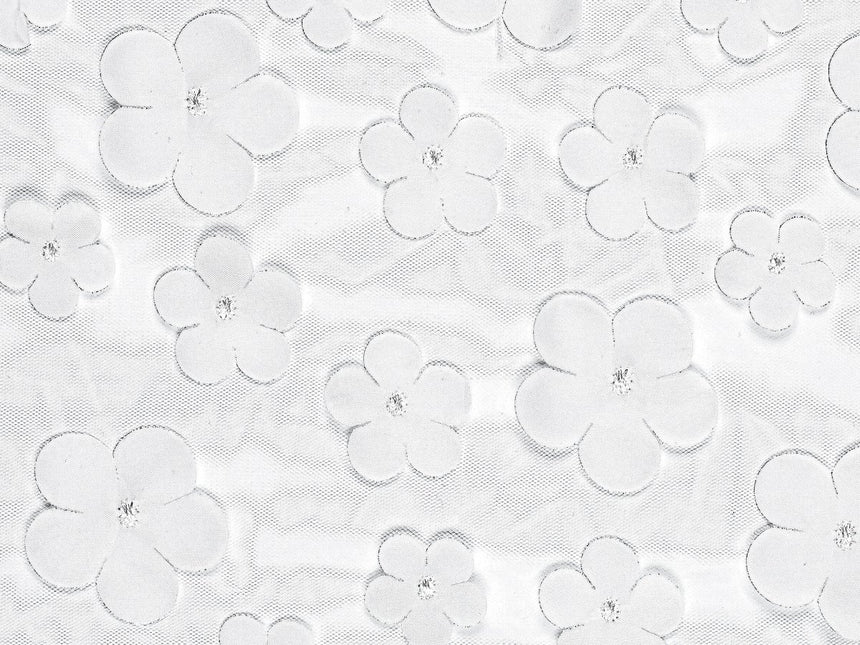 Bloemen Tafelloper Doorzichtig 5m van Partydeco koop je bij Partywinkel