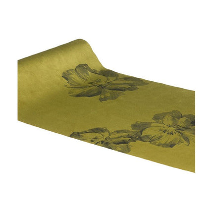 Bloemen Tafelloper Groen 3m van CHAKS koop je bij Partywinkel