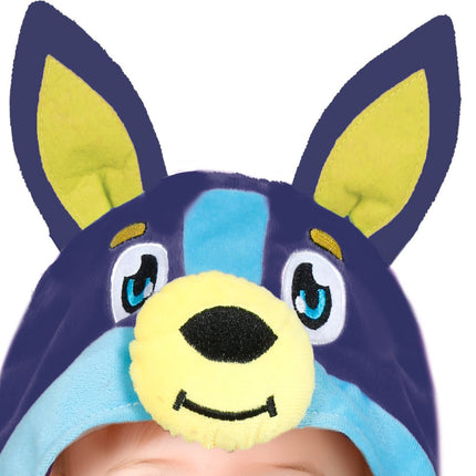 Bluey Kostuum Blauw Baby Onesie van Fiestas Guirca koop je bij Partywinkel