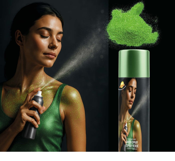 Body Spray Groen 75ml van Fiestas Guirca koop je bij Partywinkel