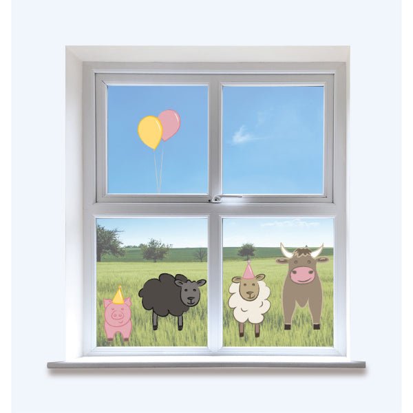 Boerderij Raamsticker 5st van Riethmueller koop je bij Partywinkel