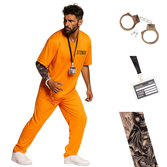 Boevenpak Oranje 5 delig van PartyXclusive koop je bij Partywinkel