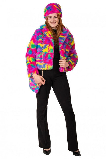 Bontjas Camouflage Regenboog van PartyXplosion koop je bij Partywinkel